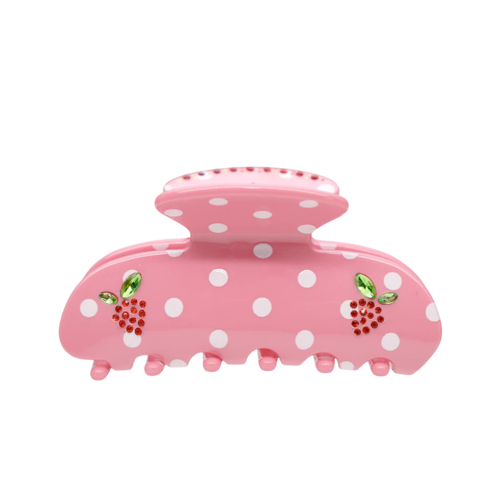 EMI JAY Sweetheart Clip in Lychee Berry Dot - Крабик для волосся "Lychee Berry Dot" EMI JAY Sweetheart Clip in Lychee Berry Dot - Крабик для волосся "Lychee Berry Dot"